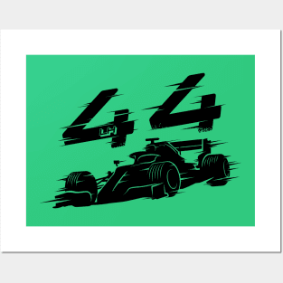 We Race On! 44 [Black] Posters and Art